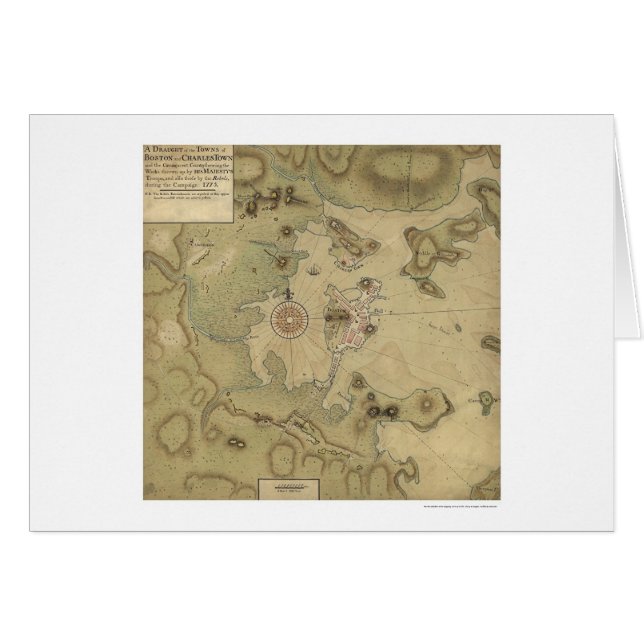 Mapa revolucionario de la guerra - 1775 (Anverso (Horizontal))