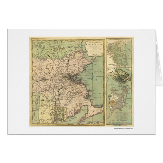 Mapa revolucionario de la guerra - 1775 (Anverso (Horizontal))