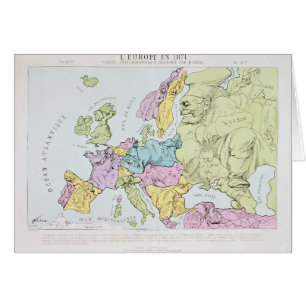 Mapa satírico de Europa el 1871