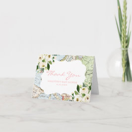 Mapa Tema de viajes Tarjeta de agradecimiento de B