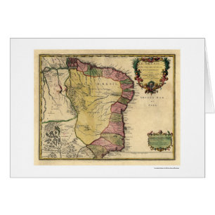 Mapa temprano 1719 del Brasil