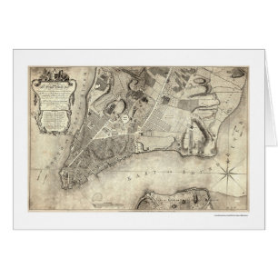 Mapa temprano 1776 de New York City