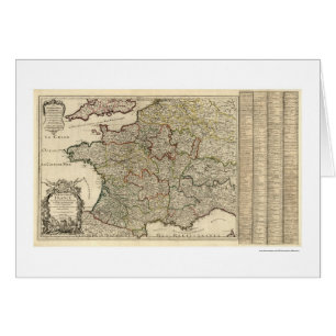 Mapa temprano de Francia 1700
