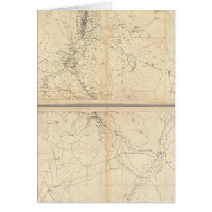 Mapa topográfico de la región minera de Washoe