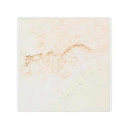 Mapa topográfico de las ruinas del Poster Thebes