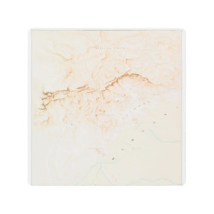 Mapa topográfico de las ruinas del Poster Thebes