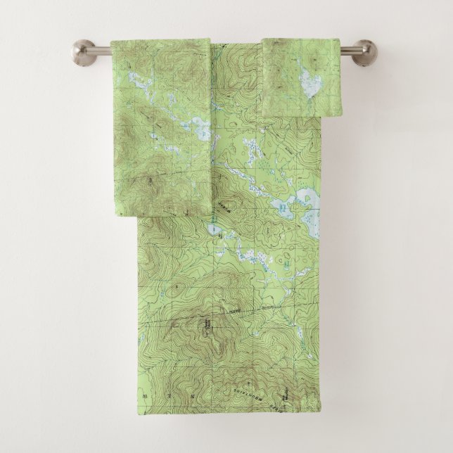 Mapa Topográfico de Mount Marcy - Parque Adirondac (In situ)