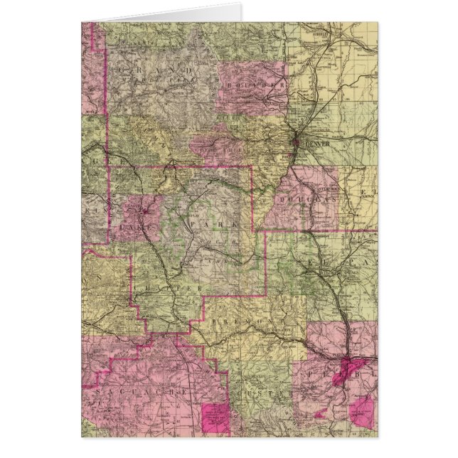 Mapa topográfico de Nell en Colorado (Frente)
