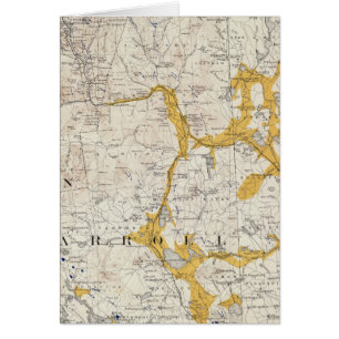 Mapa topográfico y glacial de New Hampshire 2