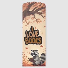 Mapache amante de los libros del bosque