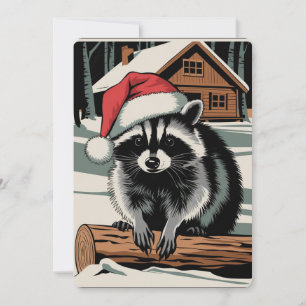 Mapache de Navidad Adorable
