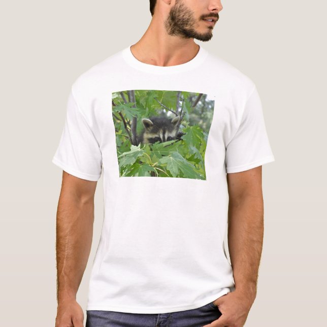 Mapache disimulado - camiseta de la juventud (Anverso)