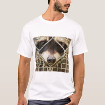 mapache en camisetas