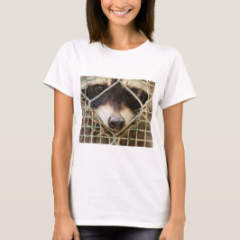mapache en camisetas