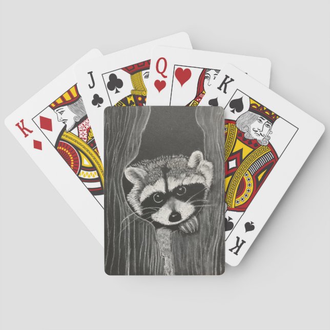 Mapache jugando cartas (Reverso)