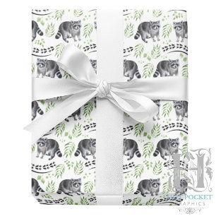 Mapaches Papel de Regalo