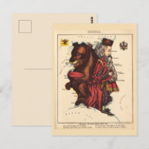 Mapas de imágenes de Rusia Postal de época
