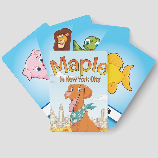Maple en la baraja de cartas de la ciudad de Nueva (Reverso )