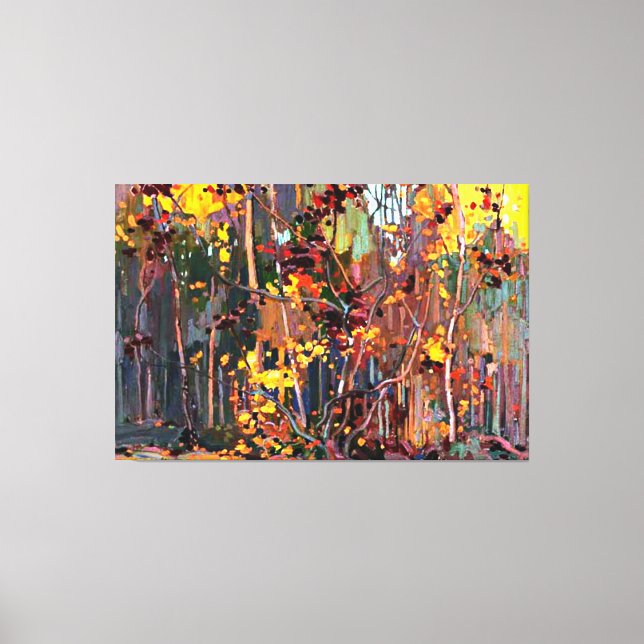 Maple Saplings, pintura de arte fino de Tom Thomso (Anverso)