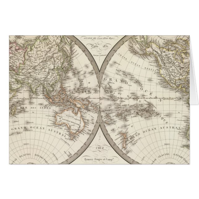 Mappemonde - Mapa Mundial (Anverso (Horizontal))