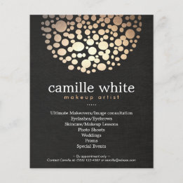 Maquillaje Artista Oro Círculos de Belleza Menú Sa