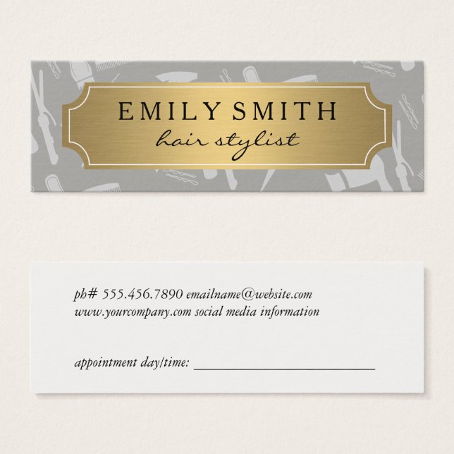 Maquillaje clásico de oro y cita en el cabello (Anverso y reverso)