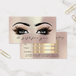 Maquillaje de extensión de latigazos de oro Rosa d