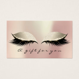 Maquillaje de extensión de latigazos de oro rosado