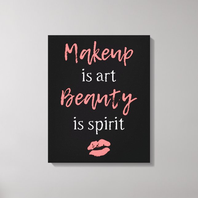 Maquillaje es arte La belleza es espíritu (Anverso)