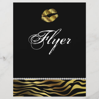Maquillaje Flyer Hair Salon Nail Zebra Silver & Go