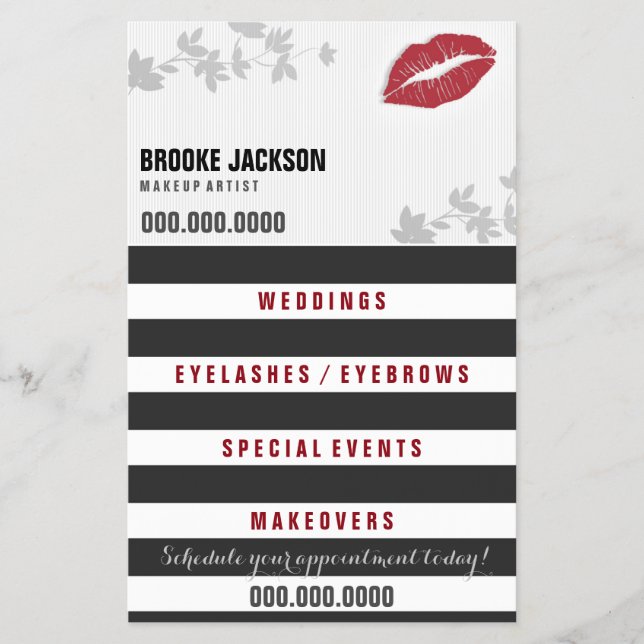 Maquillaje - para todas las ocasiones - Volante (Frente)