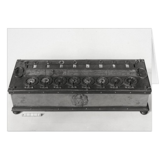 Máquina de cálculo inventada (Anverso (Horizontal))