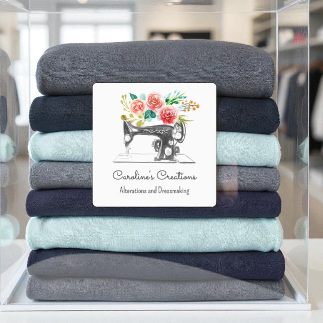 Máquina de coser Etiqueta de sastre de marea blanc (Subido por el creador)