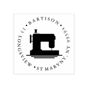 máquina de coser ROUND RETURING DIRECCIÓN Sello de