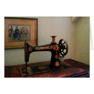 Máquina de coser y litografía