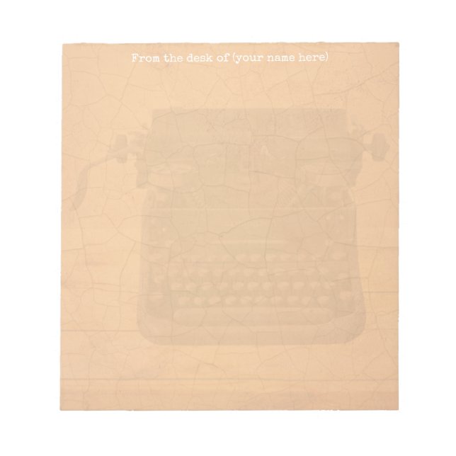 Máquina de escribir antigua - Bloc de notas de 5,5 (Frente)