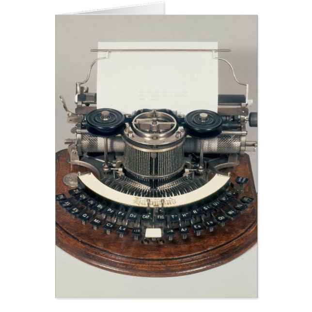 Máquina de escribir de Hammond, con el teclado (Frente)