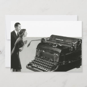 Máquina de escribir manual de negocios vintage, of