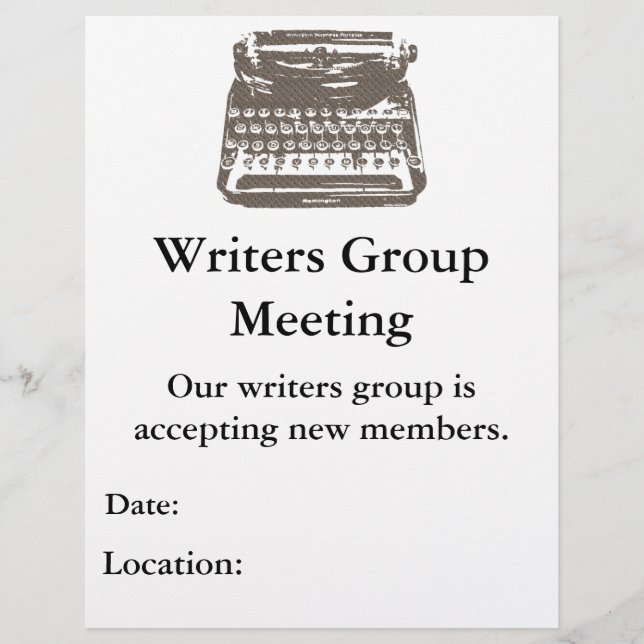 máquina de escribir - volante (Frente)