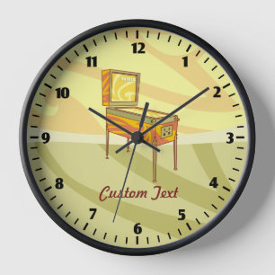 Máquina de pinball reloj grande