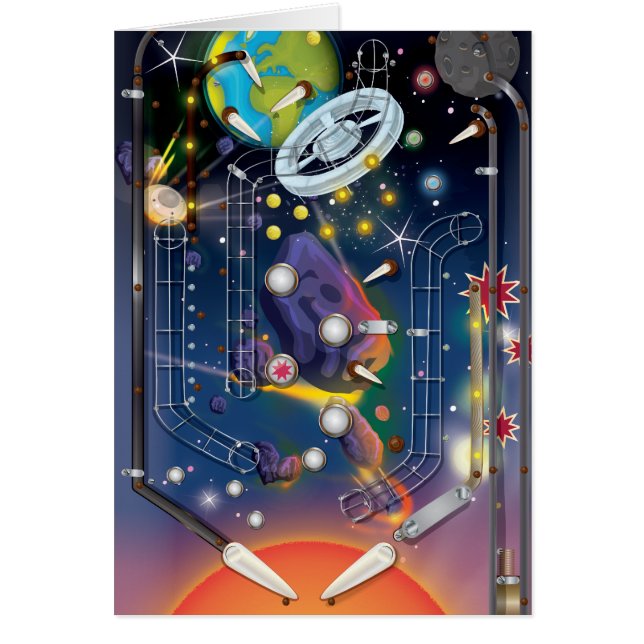 Máquina de pinball Super Space (Frente)