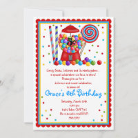 Máquina Gumball y la invitación a los dulces