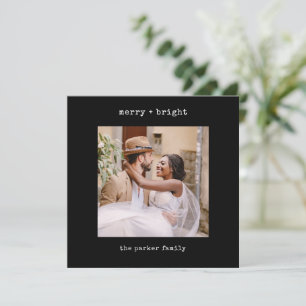 Máquina minimalista Feliz Navidad con foto