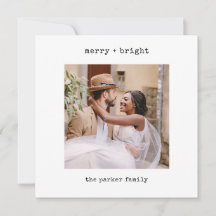 Máquina minimalista | Feliz Navidad con foto