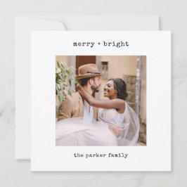 Máquina minimalista | Feliz Navidad con foto