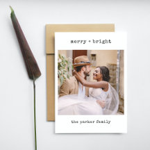 Máquina minimalista | Feliz Navidad con foto