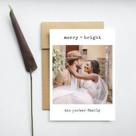 Máquina minimalista | Feliz Navidad con foto