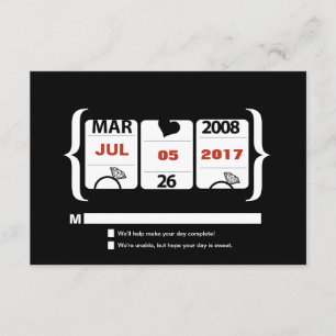 Máquina tragaperras que casa RSVP