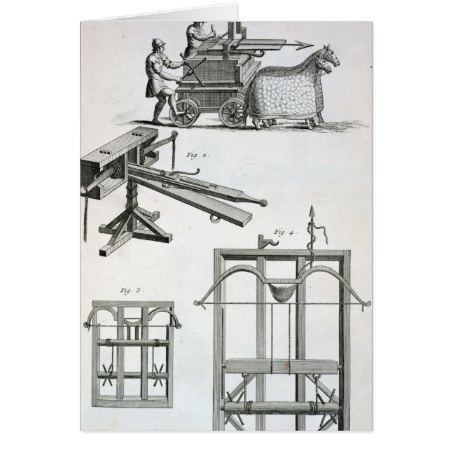 Maquinaria balística romana, del 'Encyclopedie (Frente)