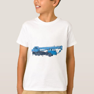 Maquinaria pesada camiseta del niño
